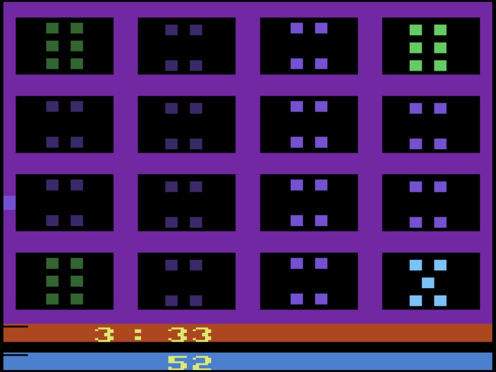 Gameplay of Dice Puzzle for Atari 2600